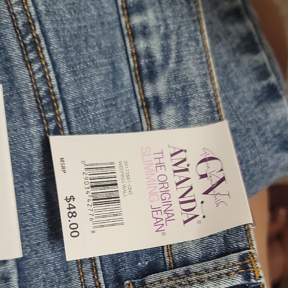 Gloria Vanderbilt Amanda Jeans Size 16 Short Slimming